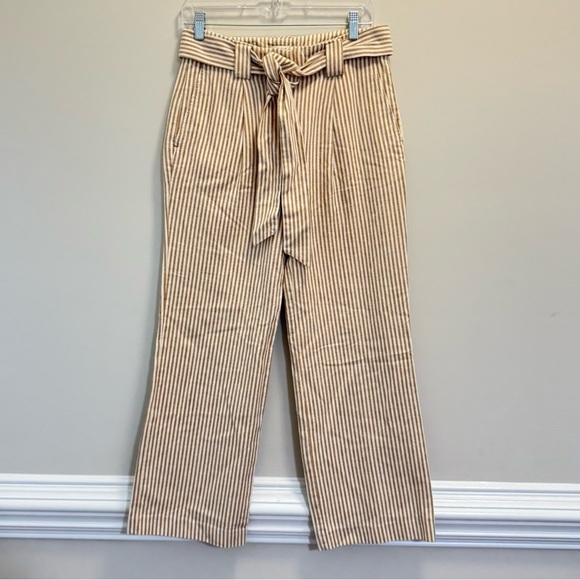 Spartina 449 Women's Striped Beige Pants - Picture 3 of 6